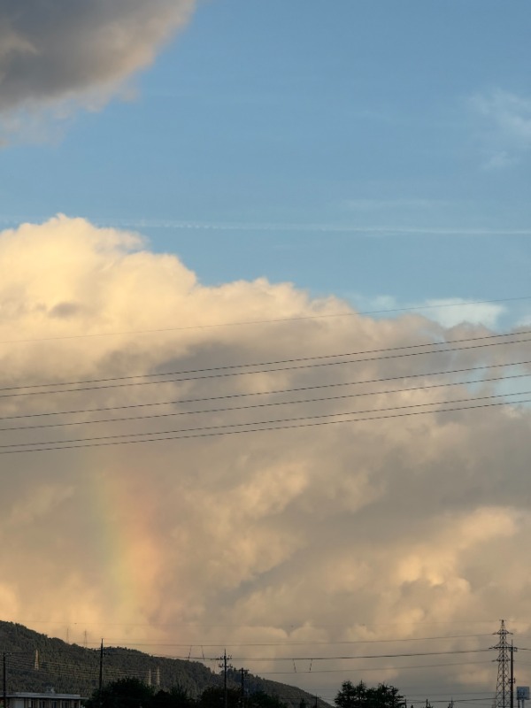 朝虹🌈きょうもよい日になりますように
