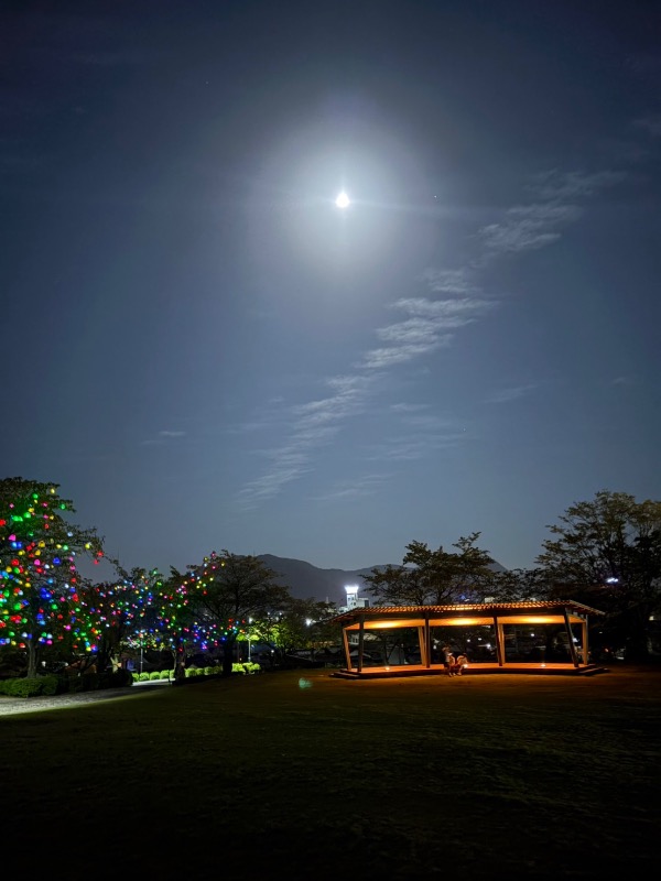 4日間のトータル　西山公園からみた中秋の名月