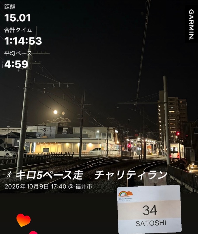 目標まであと130キロ、がんばります